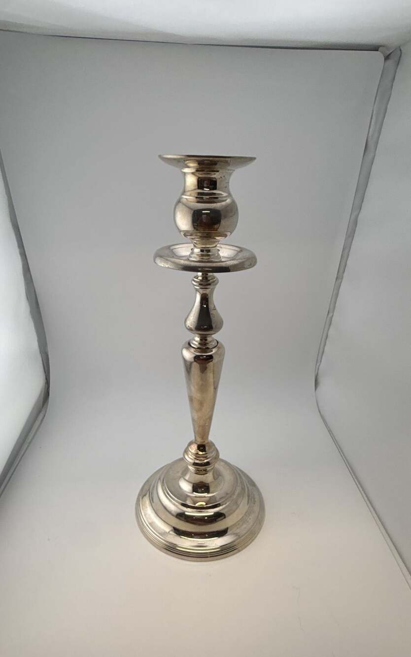 Vintage Silverplate Single Taper Candlestick Holder